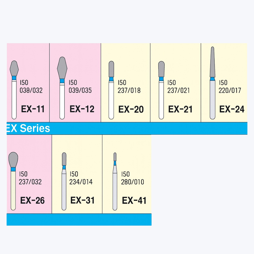 Mani Diamond Burs - Rounded Shoulder / Rs Series